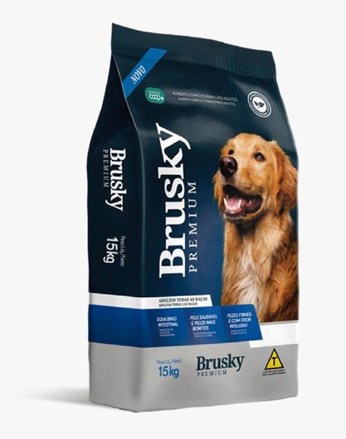Ração Brusky Premium Adulto - 15 kg