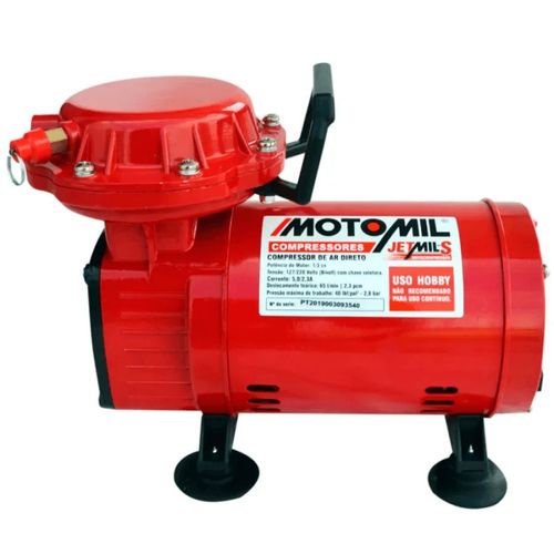 Motocompressor de Ar Direto 1/3HP 2,3 PCM e 40 Lbs - Bivolt