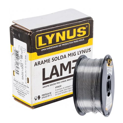 Arame Solda Mig Lynus Aws E 71T- Gs - 1 kg 0,8 M