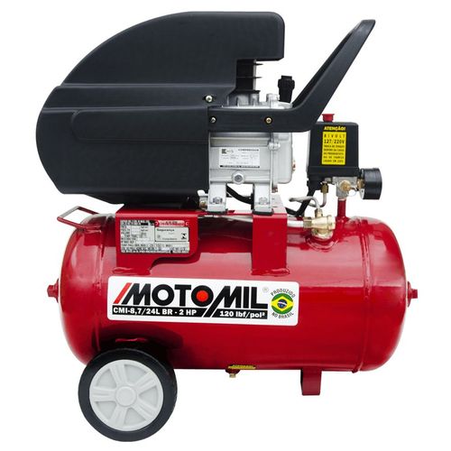 Motocompressor de Ar Bivolt - CMI-8,7/24BR - 120 lbs / 2 Cv