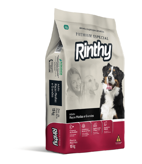 Ração Rinthy Premium Adulto - 15 kg